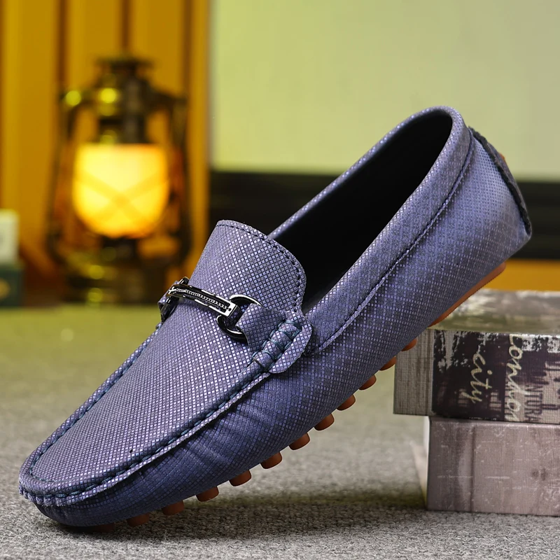 

MAEDEF Leather Men Fashion Casual Shoes 2024 Loafers Slip on Comfortable Flats Soft Driving Shoes Adult Male Footwear Boat Shoe