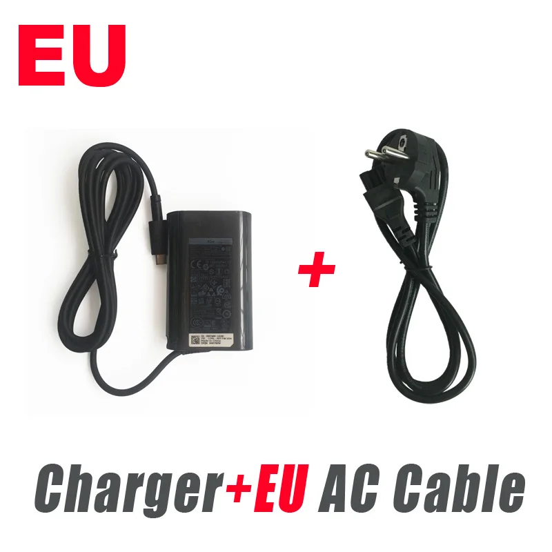オリジナル45ワットusb cノートパソコンの充電器dell xps 13 9360 9365