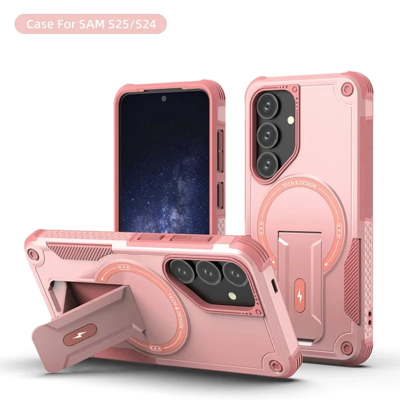 Magnetic Wireless Charging Case with Holder and Anti-Fall Protection
