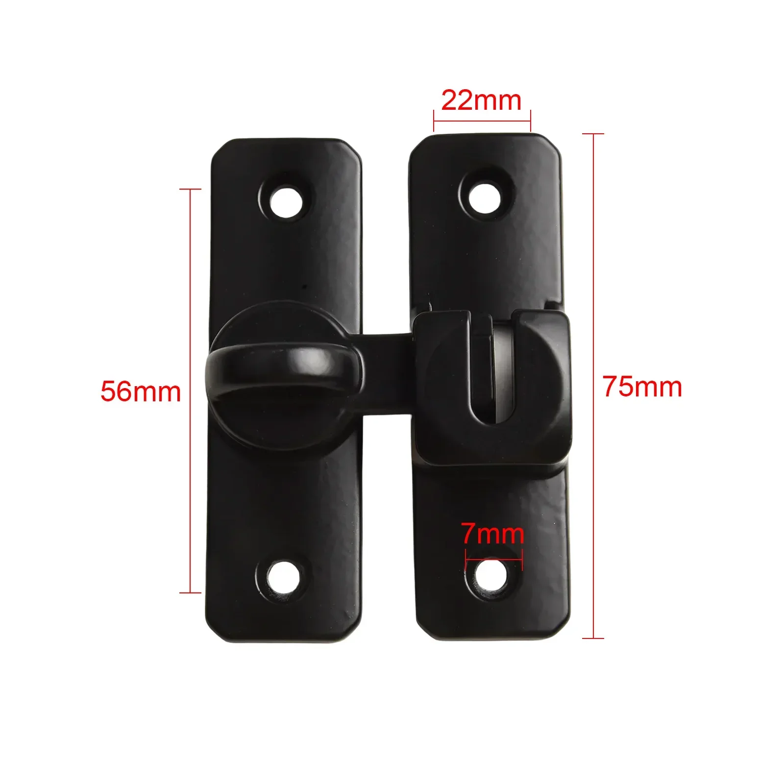 Door Lock Door Latch Bolts Home Security Heavy-duty Zinc Alloy 90 180 Degree Sliding Anti-theft
