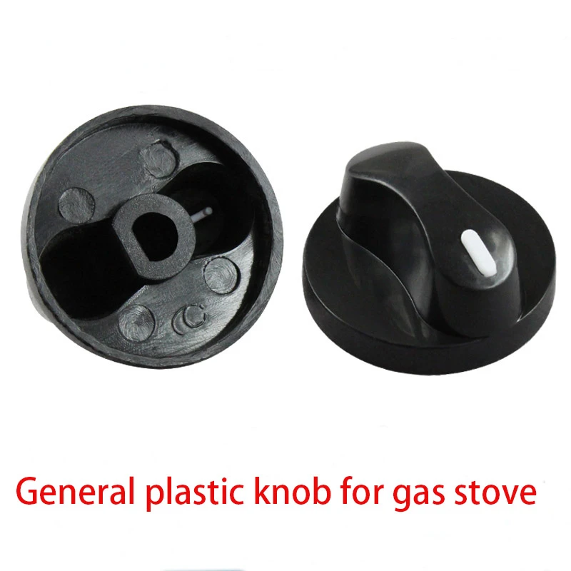 Gas Stove Burner Set 2pcs Gas Stove Ignition Switch Plastic Knob Aperture 8mm Knob Stove Accessories Universal Anti-Zero Degree