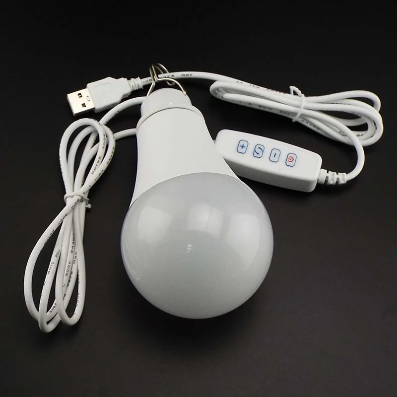 5V 3W 10W USB LED Bulb Lights Reading Night Lamps wall hanging Dimming adjustable for Camping Home Bulbs light Ball w28