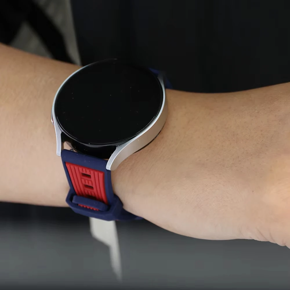 Silicone Sport Strap Bracelet - 22mm Wristband in Multiple Colors