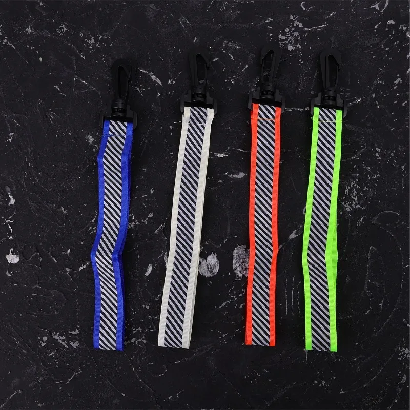 27cm Reflective Keychains High Visibility Reflector Pendant Traffic Safety Marker for Night Cycling Bag Accessories Car Keyrings