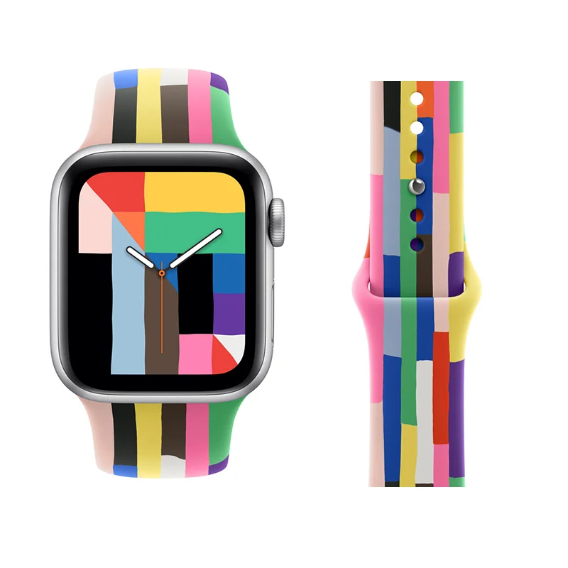 Vibrant Silicone Pride Edition Watch Band Bracelet