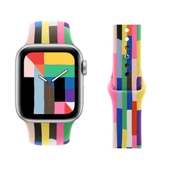 Vibrant Silicone Pride Edition Watch Band Bracelet - 38 40 41 S10 - 42mm (Pride Edition)