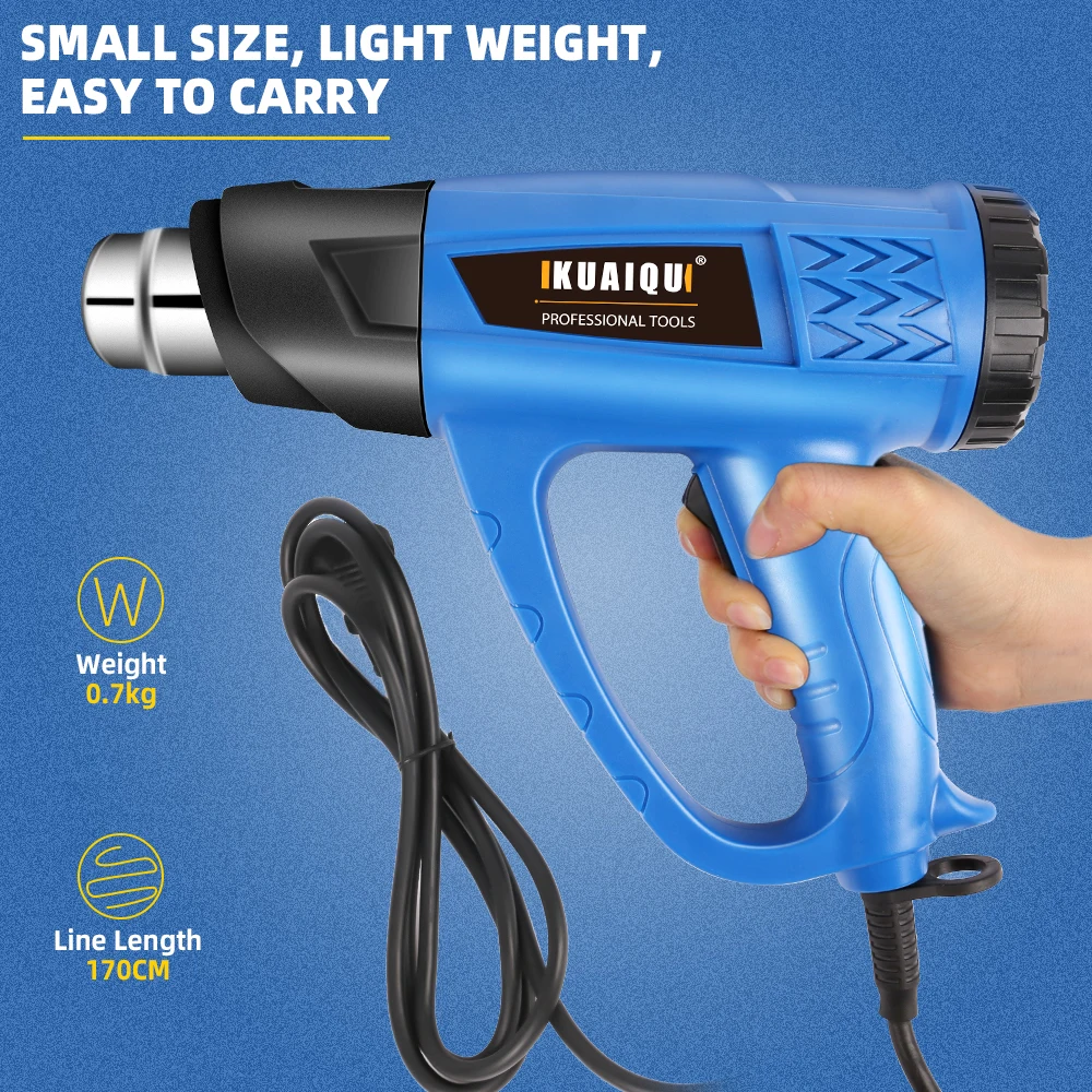 2000w Industrial Hair Dryer Heat Gun Hot Air Gun Air Dryer For