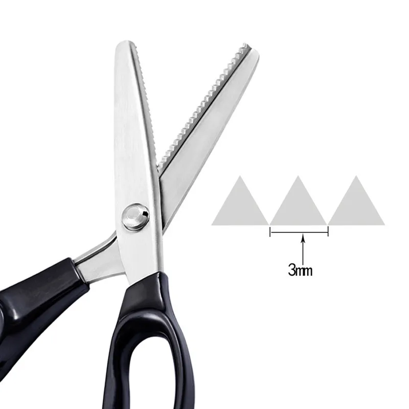 Stainless Steel Pinking Shears Comfort Grip Handled Professional Crafts Dressmaking Zig Zag Cut Scissors Sewing Scissors Fabric sewing scissors craft scissors tailor scissors