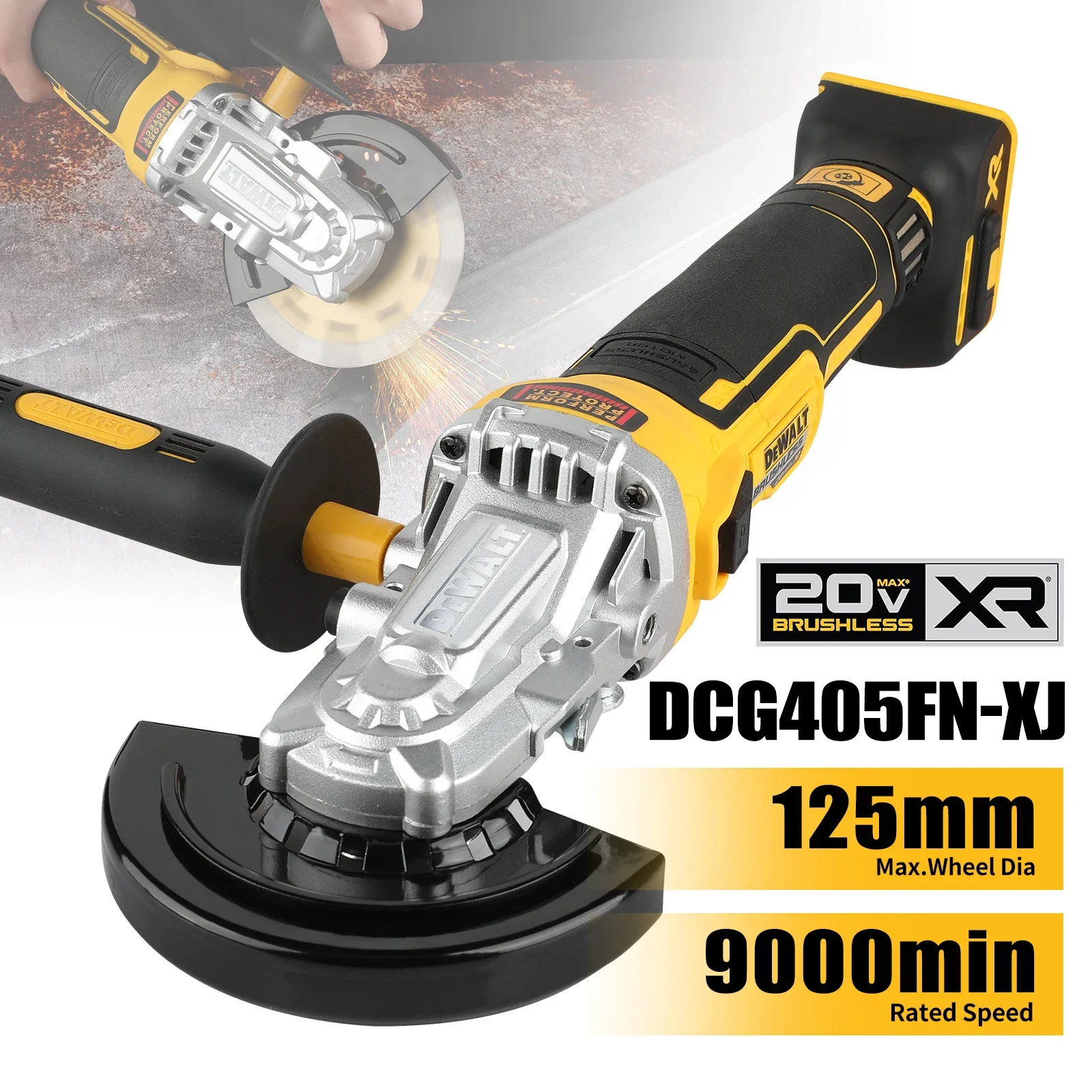 DeWalt Dcf880 Dcg405FN electric wrench angle grinder polishing machine 2 tool combination combination hand drill impact drill