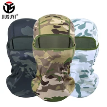 

Multicam Camouflage Balaclava Cap Tactical Full Face Mask Breathable Army Military Airsoft Paintball Helmet Head Cap Men Women