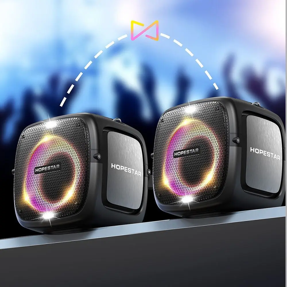 80W Bluetooth Speaker With Stand Wireless Microphone Karaoke Stereo Subwoofer mp3 Player Music Box