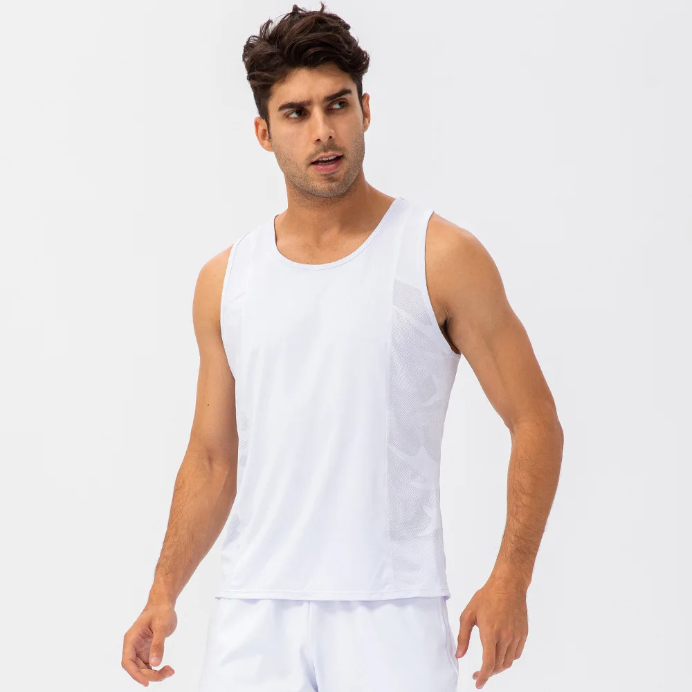 Men's Summer Compression Fitness Gyms Tank Top Sleeveless  Basketball  Shirt  Breathable Sports Workout  Gyms Running Vest