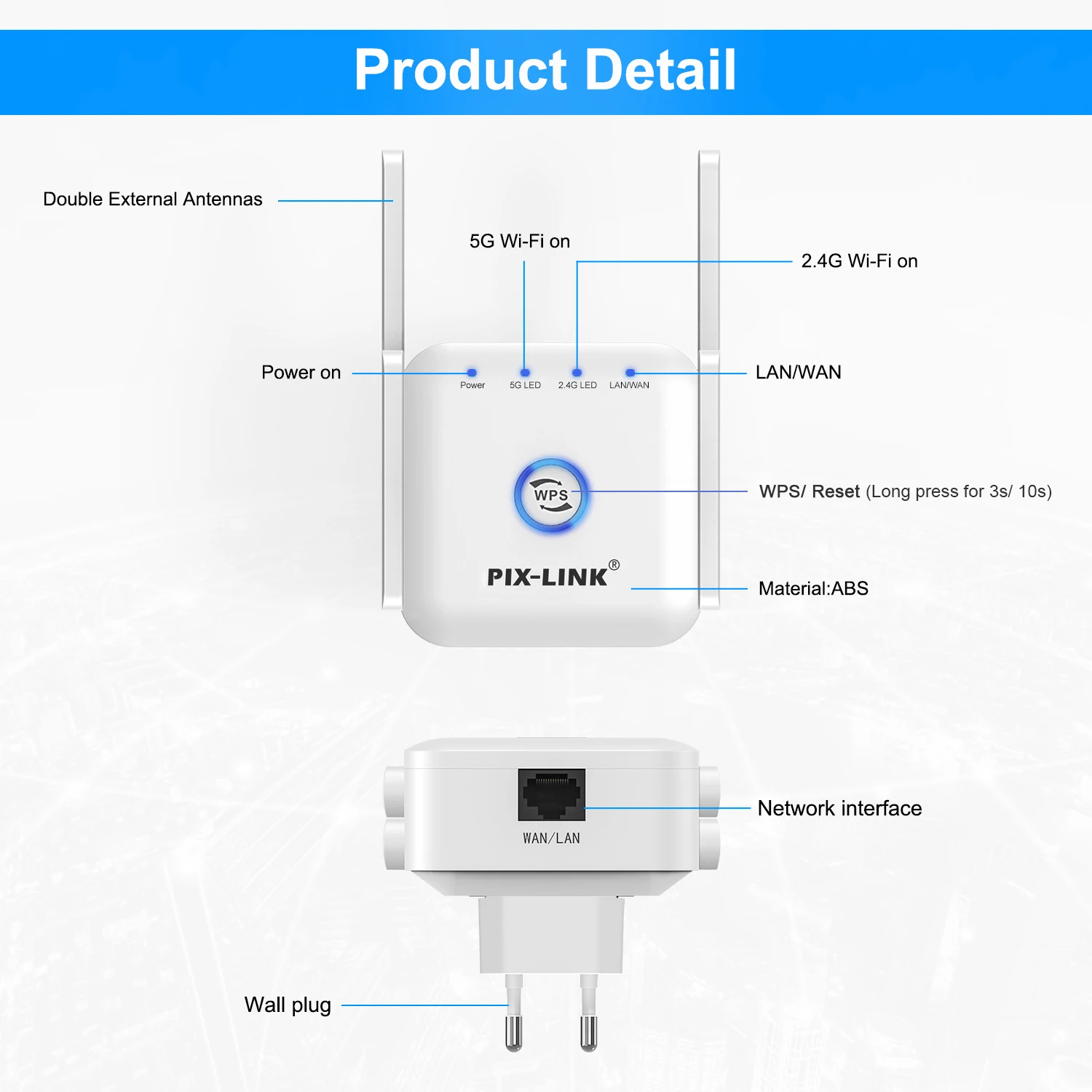 5G WiFi Repeater Wi Fi Bộ Khuếch Đại 5Ghz Tầm Xa Bộ Mở Rộng 1200M Không Dây Tăng Áp Wi-Fi Nhà Tín Hiệu Internet dành 5g wifi signal booster