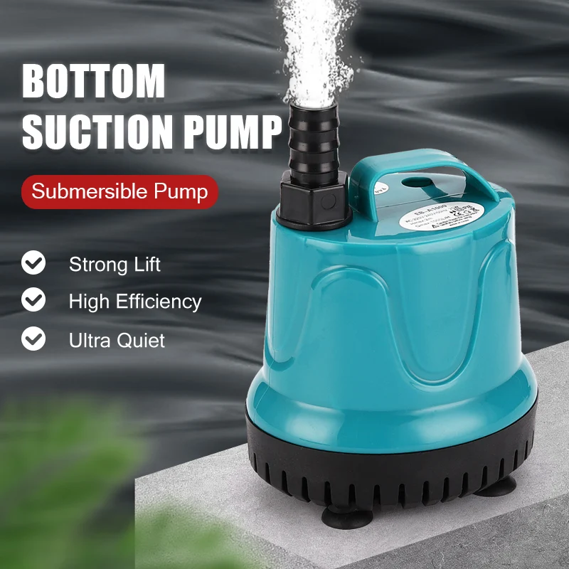 Bomba de agua de succión inferior para acuario, sumergible para ciclo de  agua y bombeo de pecera, 220V-240V