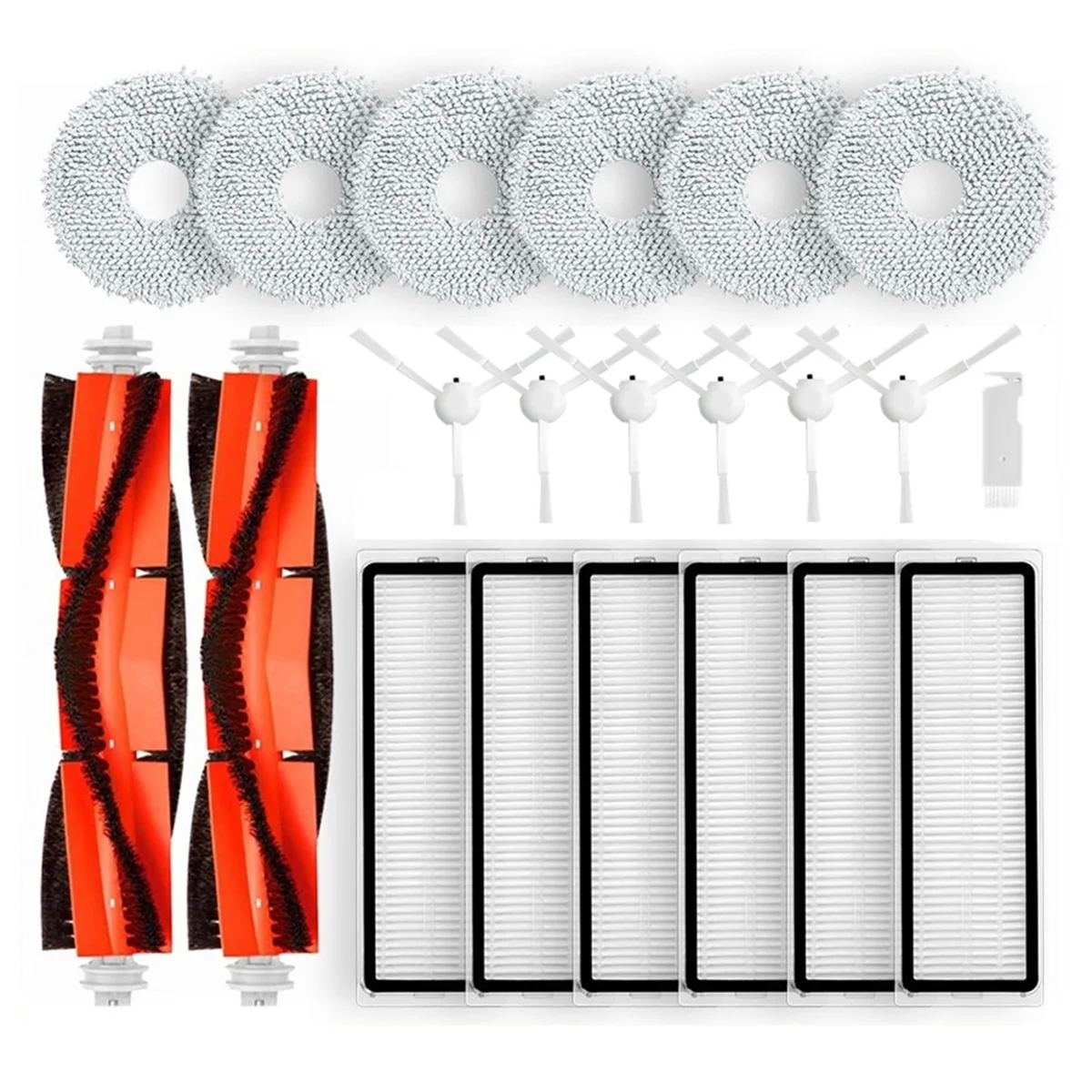 

Аксессуары для робота-пылесоса Xiaomi S10 + / S10 Plus, основная боковая щетка, Hepa фильтр, Швабра, тканевые накладки, запасные части