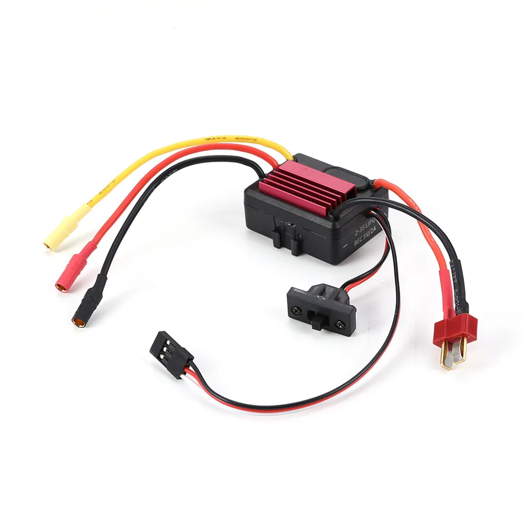 

RC Waterproof 35A 2-3S Sensorless Brushless ESC Analog 5.0V/2A BEC Output For 1/16 1/14 Drift wltoys Hsp Redcat hpi axial Traxx