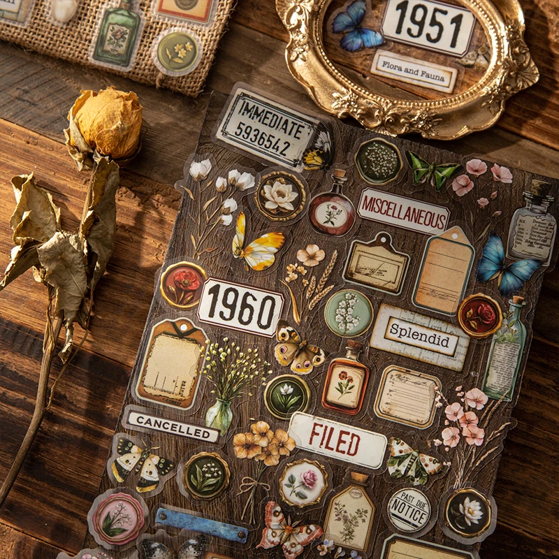 Journal GO 50pcs Vintage Collage Stickers Historical Creative Decorative Stickers for Scrapbook Junk Journal Collage