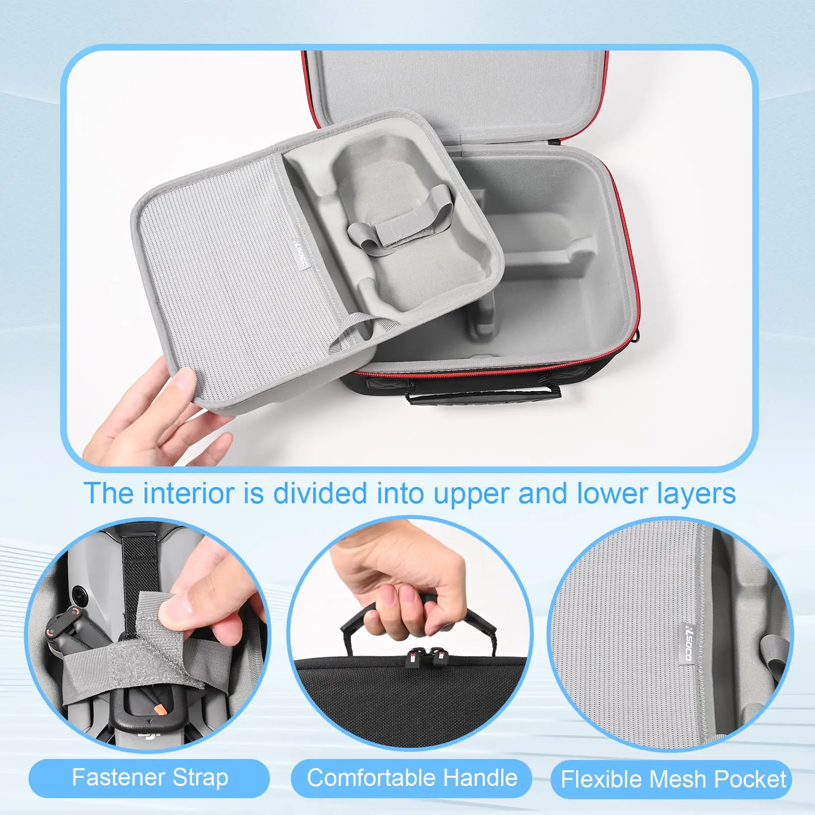 DJI 미니 5 프로 드론용 휴대용 하드 케이스, DJI RC 2 또는 RC-N3 컨트롤러, 배터리 등의 액세서리 풀세트 수납 가능