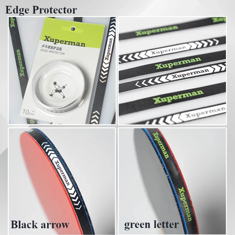 1/2PC Original Xuperman Ping Pong Racket Edge Protector Self-adhesive PU Material With Anti Collision & Anti-collision Measures