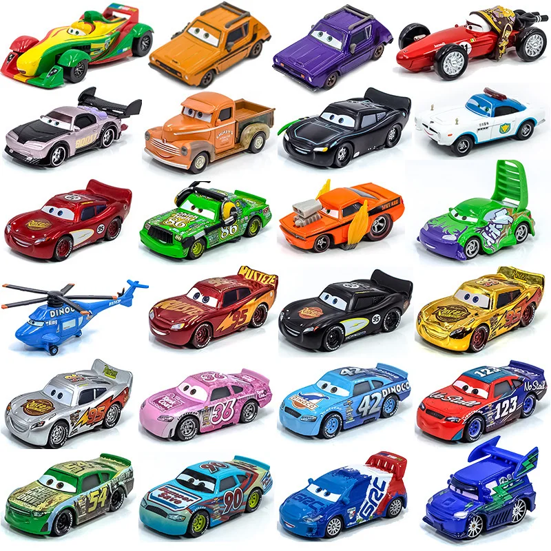 

Disney Pixar Cars 2 3 Lightning Mcqueen Mater Mc Missile Chick Hicks 1:55 Diecast Vehicle Metal Toy Car Brithday Gift Children
