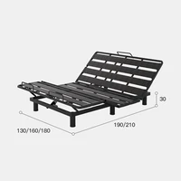 Lits électriques pour chambre à coucher, Support de jambes, Dressing, cadre français, têtes de lit, Double salon, accessoires pour maison matrimoniale 5