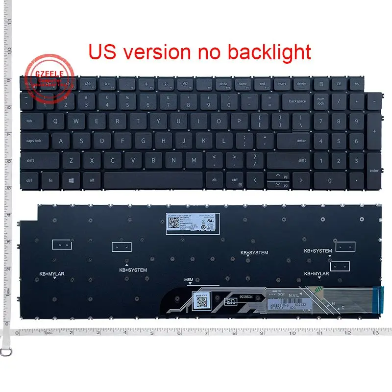 

Новая клавиатура США для Dell inspiron 5502 5505 5501 5511 5510 7500 7501 15 5515 16 Plus 7510 inspiron 7610 3511 с подсветкой
