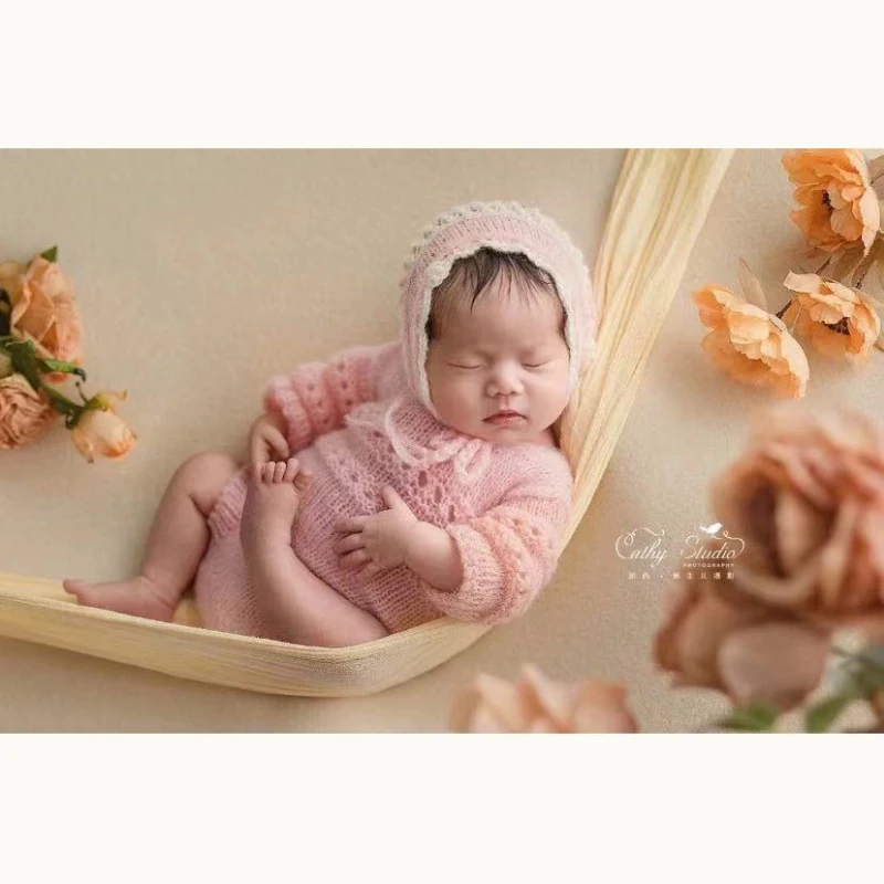 full-moon-photo-baby-prop-clothing-pink-cute-baby-full-moon-photo-baby-hundred-days-photo-newborn-photography-clothing