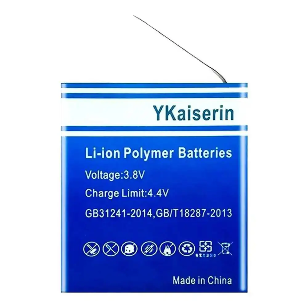 Batterie longue durée pour EKEN H9, montrant l'étiquette de capacité