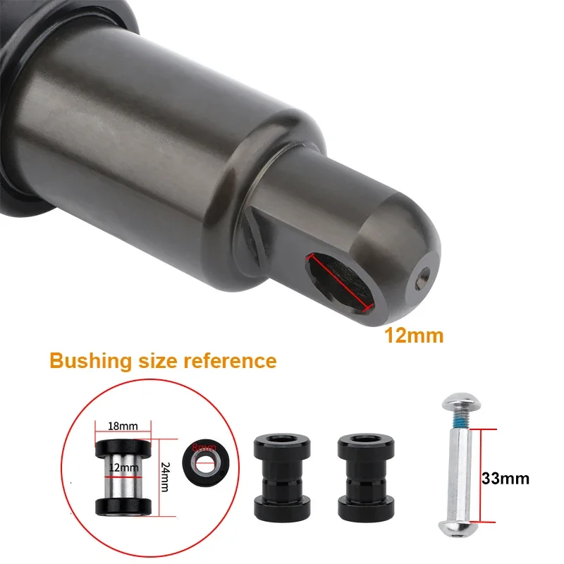 Bike Suspension Shock Absorber MEROCA Bicycle Rear 125/150/165/190mm Electric Scooter Oil Spring