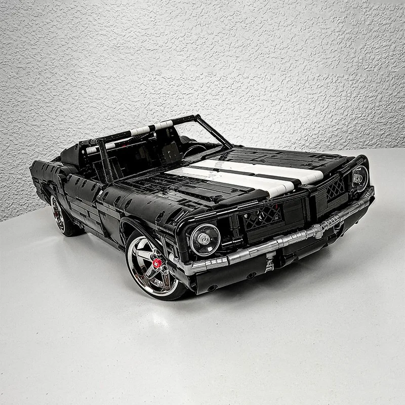 

MOC Mustang Fastback Speed Champions Super Sports Cars Building Blocks Bricks Set Kids Toys Gifts For Boys And Girls