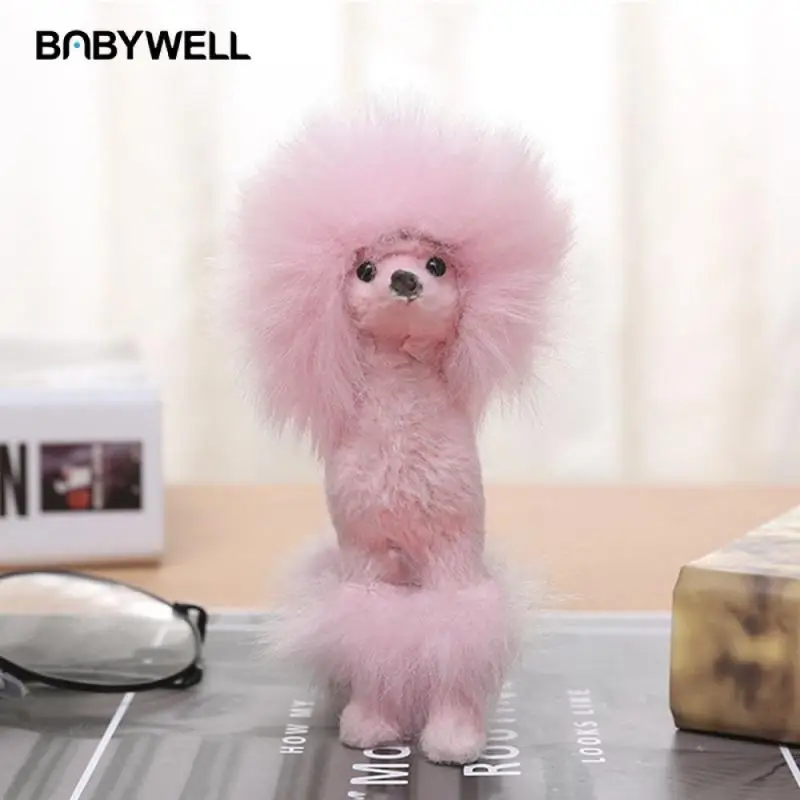 

Dog Plush Toy Small Poodle Integrated Fur And Fur Comfortable Feel Dynamic And Lifelike Cute And Lazy Simulation Ornaments