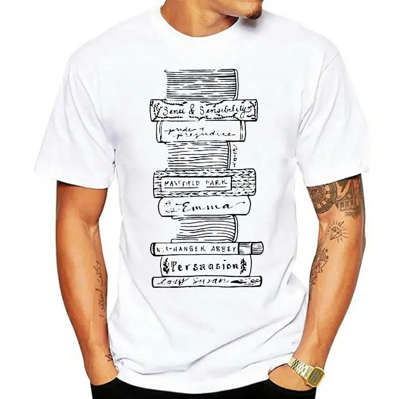 

Men Short sleeve tshirt Jane Austen&#39s Novels Jane Austen T Shirt Women t-shirt