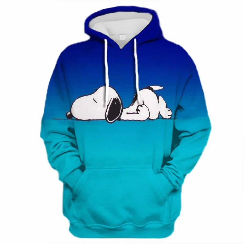 Autumn Women Funny Snoopy Hoodie Fashion Long Sleeve Clothing Cartoon Hooded Coat Female Pullover Casual Stylish Outfit