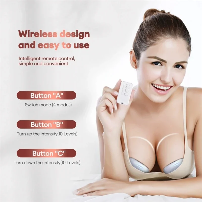 Electric Breast Enlargement Pump Chest Massage Device Big Breast Lifting Vacuum Suction Cup Nipple Enhancer Sucker Anti Sagging