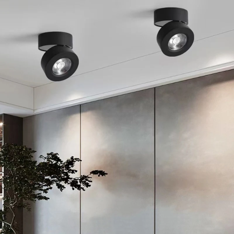 Modern LED Spotlight Living Room Bedroom Bedside Surface Mounted Ceiling Lamp Aisle Hallway Indoor Track Lightings