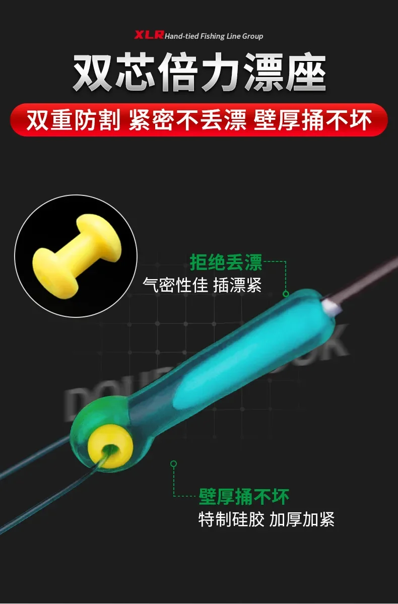 Description Picture 6 of itemReady-to-Use Fishhook Set: 4 Rolls of Line and 2 Bobbers, No Knots Required- 4 Rolls of Line and 2 Bobbers for fishing