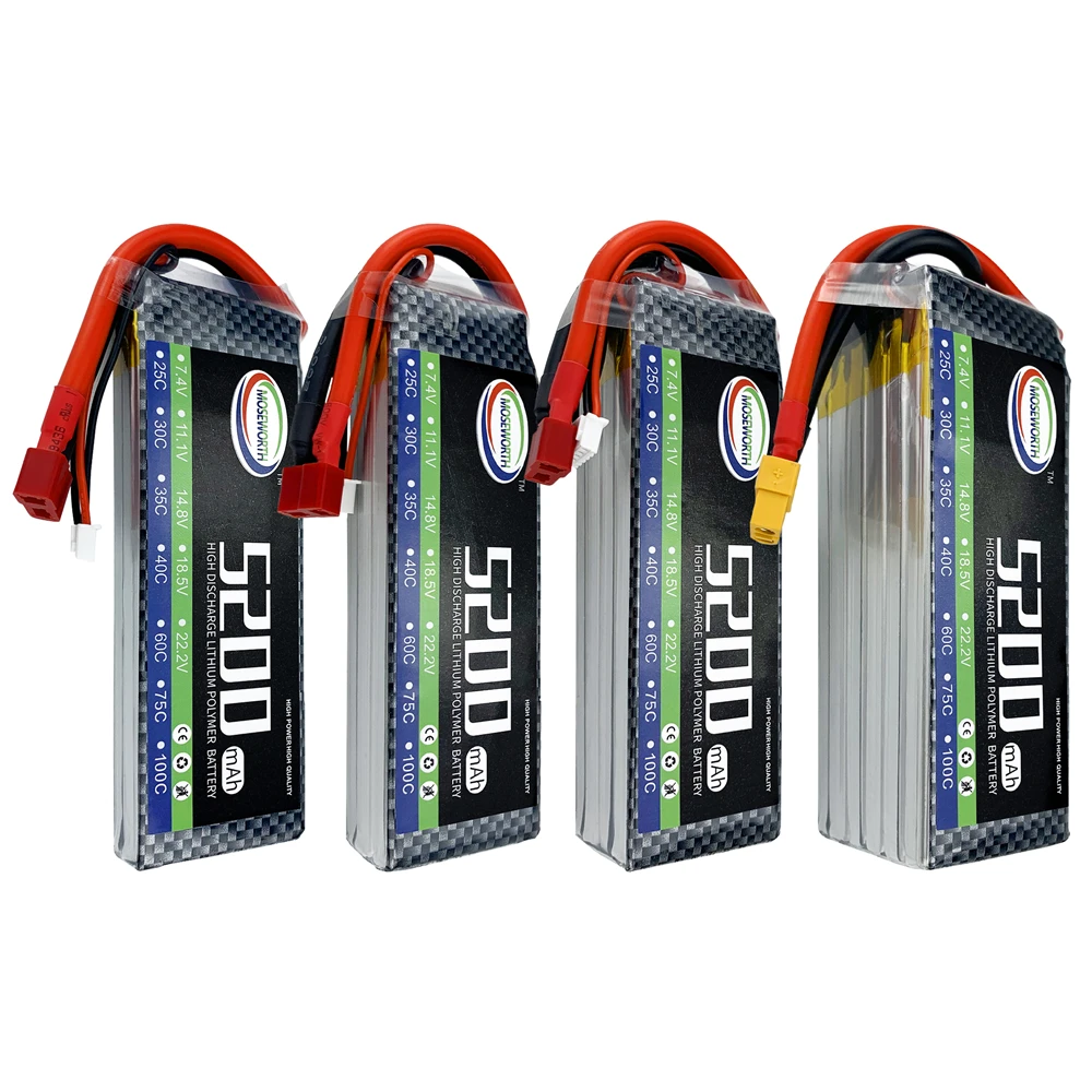 Batterie LiPo Drone 2S-6S 4200-5000mAh XT60