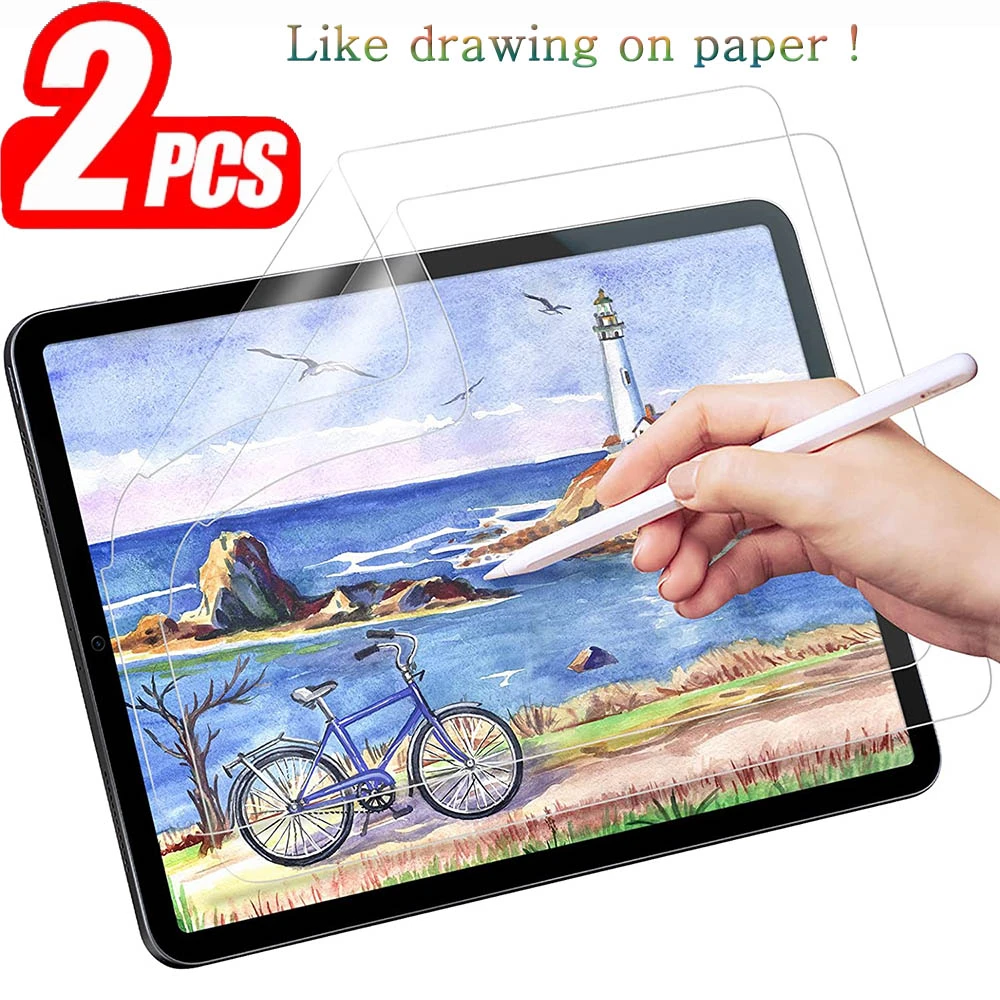 drawing tablet stand (2 Packs) Paper Like Film For Apple iPad 9.7 10.2 7th 6th 9th 8th Generation Feel Like Writing On Paper Screen Protector Film drawing tablet stand