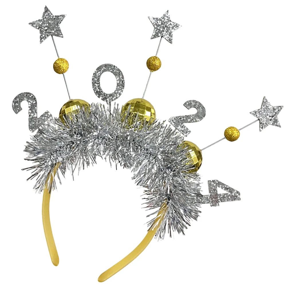 

New Year Party Headband Hair Hoop Accessories Hair Clasp Headband Prop New Year Party Christmas Photo Prop Decoration