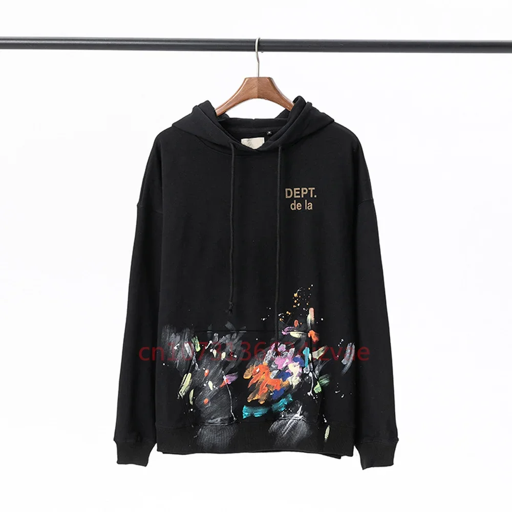 DEPT Fashion Hoodies for Men and Women Letter Print Hoodie Autumn Winter Long-sleeved Pullover Couple Casual Sweatshirts