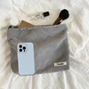 Corduroy Travel Cosmetic Bag Portable Makeup Storage Bag Purses Women Large Capacity Zipper Make Up Organizer Storage Clutch Bag 6