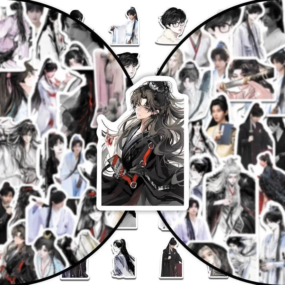 10/55개 TV 드라마 캐릭터 청이 중국 남성 배우 신규 핫 애니메이션 그래피티 스티커 여행가방 노트북 아이패드 스티커 팬 장난감