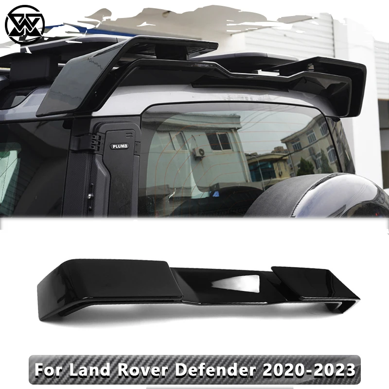 

Автомобильный спойлер из углеродного волокна для Land Rover Defender 2020-2023, обновление крыльев заднего багажа на крышу