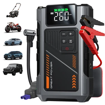 Portable Car Jump Starter With Air Compressor 1