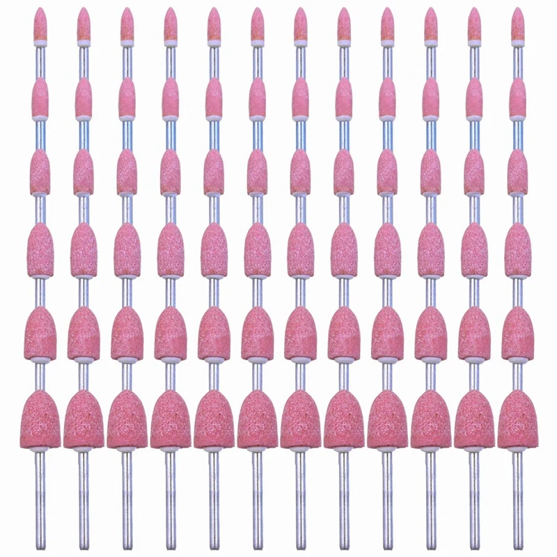 그라인딩 스톤 세트, 회전 공구 플랩 휠용 샌딩 드릴 비트, 연삭, 연마, 디버링용, 1/8 인치 생크, 72 팩 