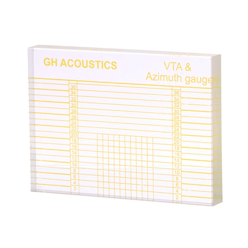 

VTA Azimuth Ruler Lightweight for LP Vinyl Record Player Tonearm Cartridge Alignment Ruler Headshell Block Dropship