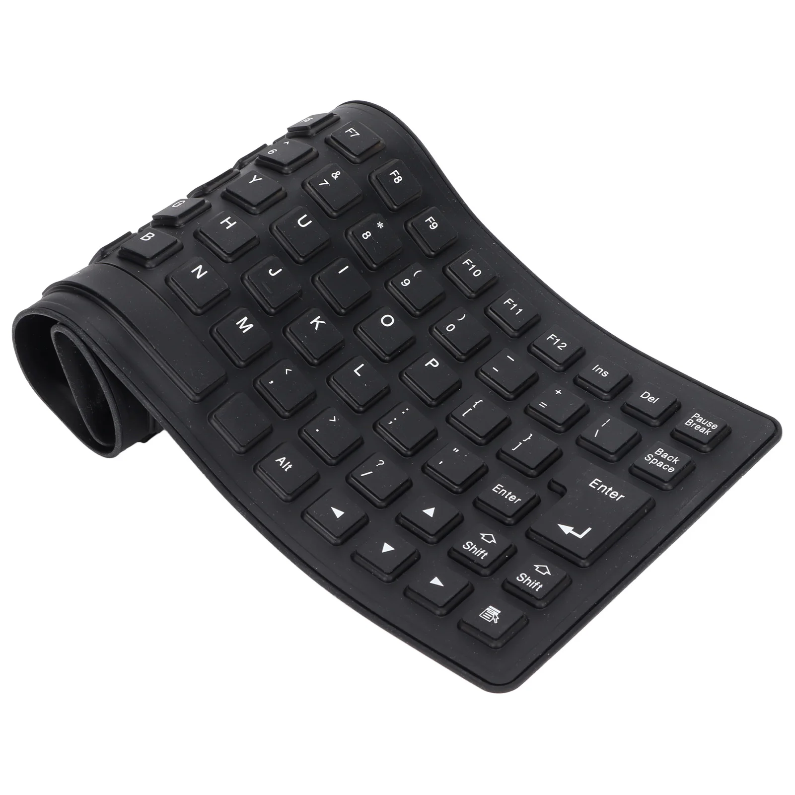 85 Keys Silicone Keyboard Fully Sealed Design Lightweight Portable Silent Soft Comfortable USB Wired Keyboard for PC Laptop