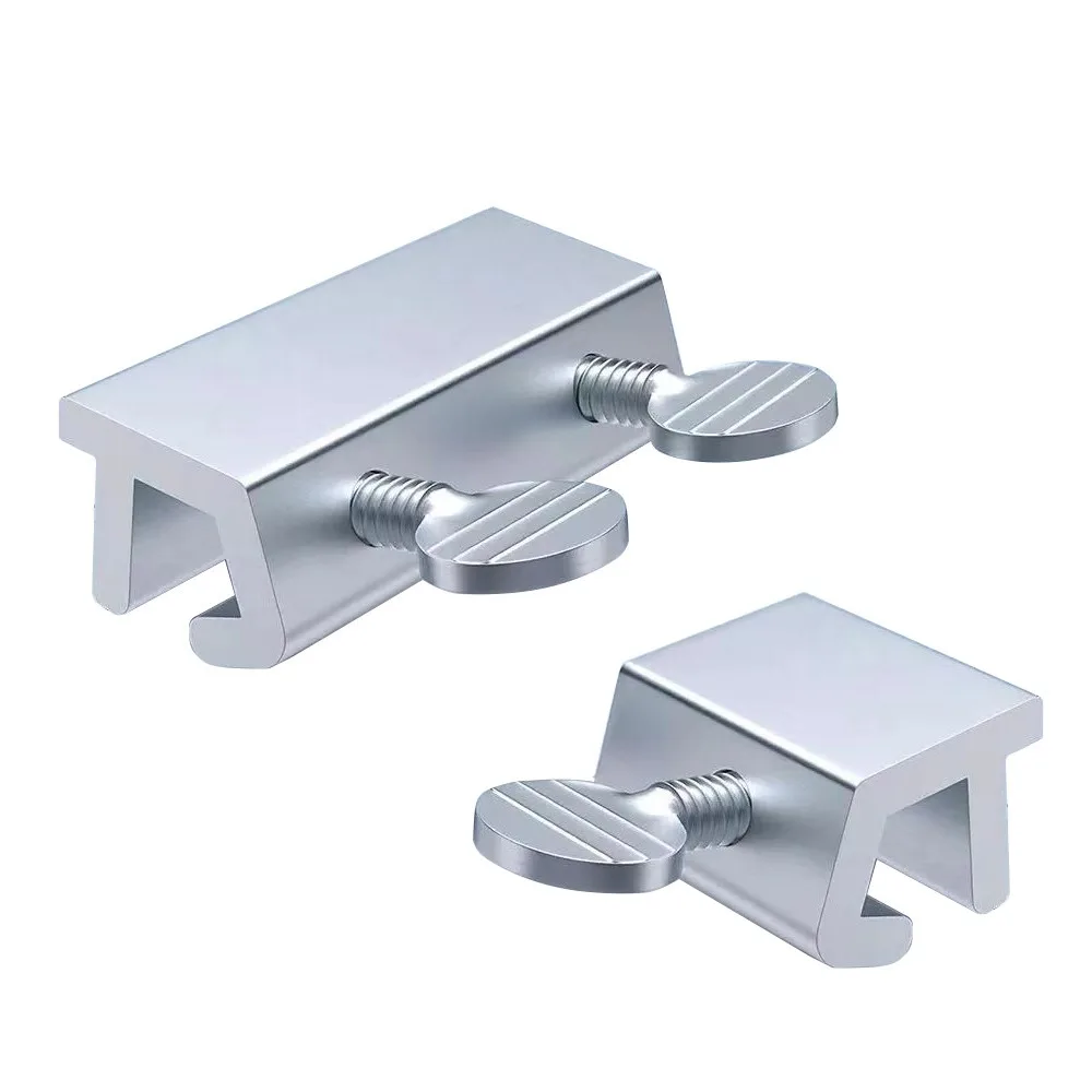 Adjustable Window Locks Safety Window Lock Stopper Aluminum Alloy Sliding Security Fixed Limit Device Window Sliding Door Clips