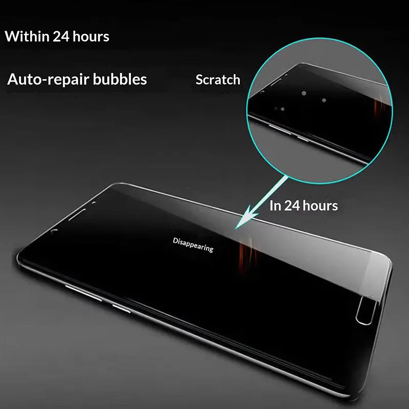 Full Cover Matte Hydrogel Screen Protector - Ultra Clear Soft TPU Film, No Glass