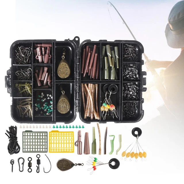 Fishing Accessories Set Fishing Tackle with Portable Case Carp Fishing Terminal  Tackle Box Jig Hooks for Freshwater Saltwater - AliExpress